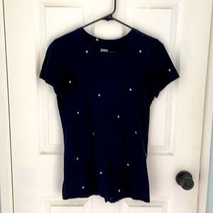 Victoria’s Secret PINK black stars crewneck Tee